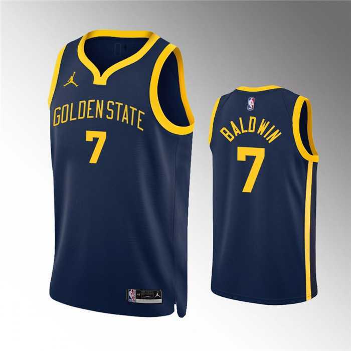 Men%27s Golden State Warriors #7 Patrick Baldwin Jr. Navy Statement EditionStitched Jersey Dzhi->denver nuggets->NBA Jersey